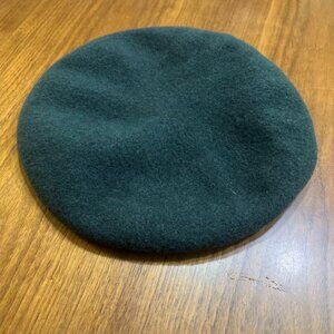 100% Wool Olive Green Beret (CA4LA, Made in Japan)